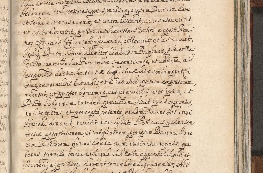 Zdjęcie nr 1351 dla obiektu archiwalnego: Acta actorum, decretorum, sententiarum, erectionum, confirmationum, institutionum, resignationum, constitutionum, provisionum, quietationum, submissionum, protestationum, substitutionum R. D. Petri Gembicki, episcopi Cracoviensis, ducis Severiae in a. D. 1650 et 1651 acticatorum. Volumen V