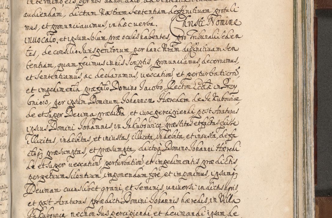 Zdjęcie nr 1349 dla obiektu archiwalnego: Acta actorum, decretorum, sententiarum, erectionum, confirmationum, institutionum, resignationum, constitutionum, provisionum, quietationum, submissionum, protestationum, substitutionum R. D. Petri Gembicki, episcopi Cracoviensis, ducis Severiae in a. D. 1650 et 1651 acticatorum. Volumen V