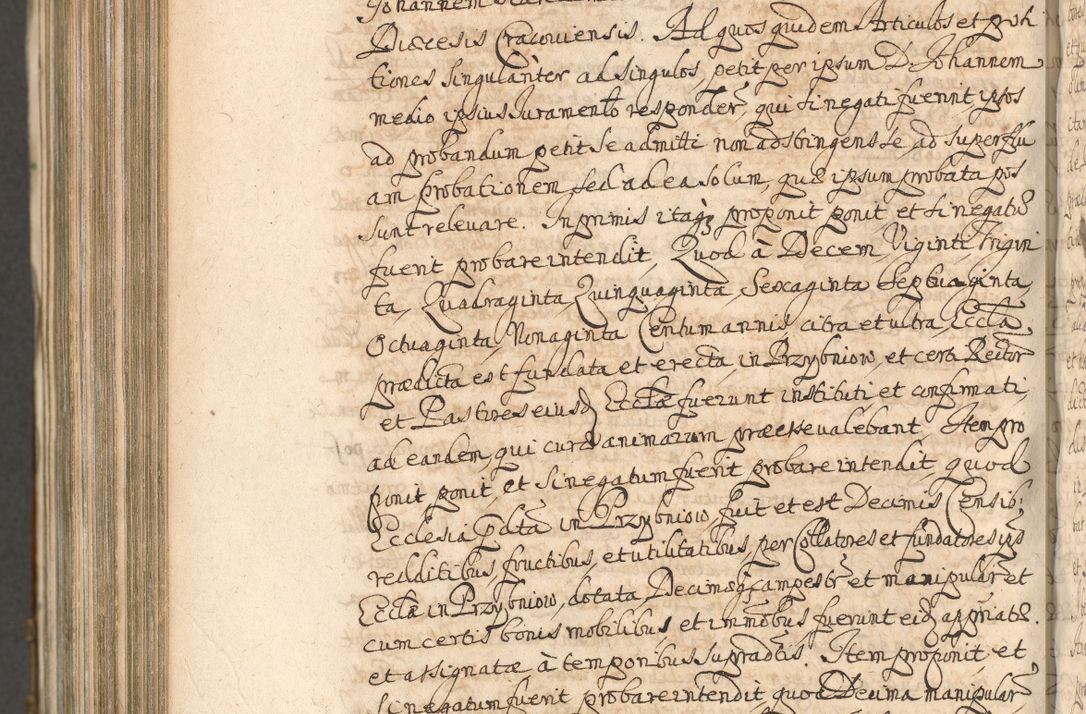 Zdjęcie nr 1346 dla obiektu archiwalnego: Acta actorum, decretorum, sententiarum, erectionum, confirmationum, institutionum, resignationum, constitutionum, provisionum, quietationum, submissionum, protestationum, substitutionum R. D. Petri Gembicki, episcopi Cracoviensis, ducis Severiae in a. D. 1650 et 1651 acticatorum. Volumen V