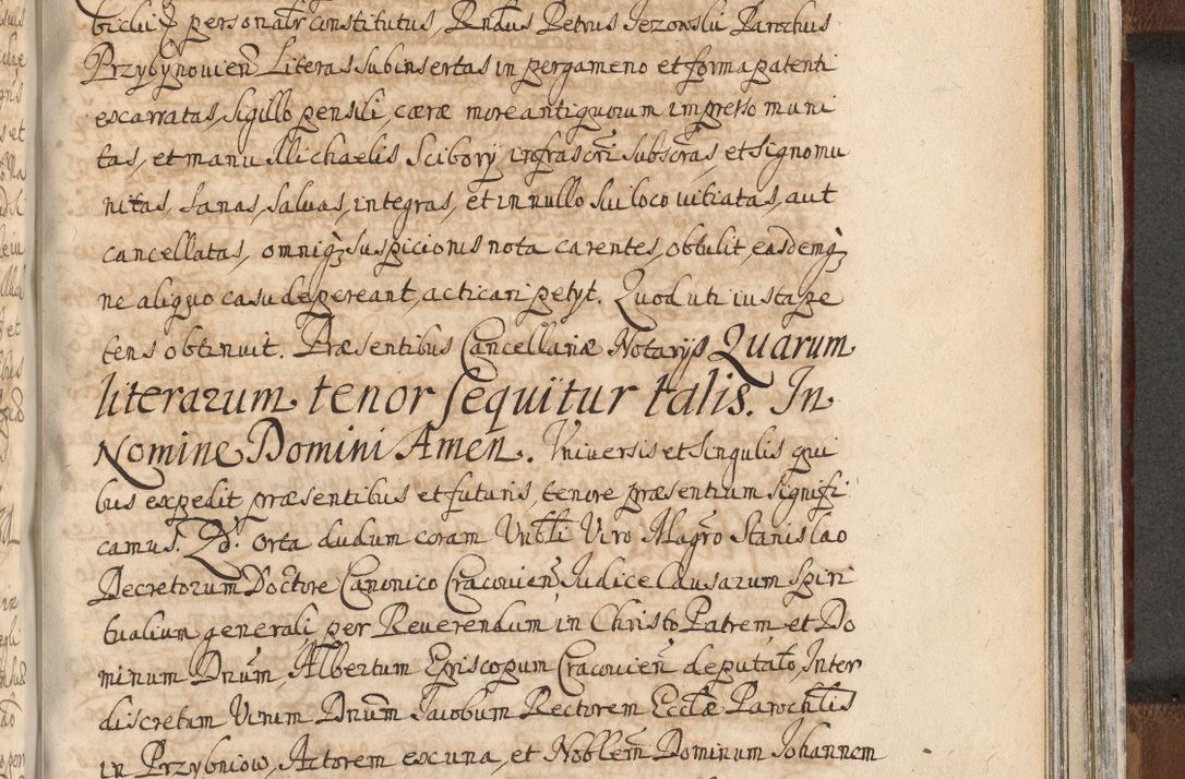 Zdjęcie nr 1341 dla obiektu archiwalnego: Acta actorum, decretorum, sententiarum, erectionum, confirmationum, institutionum, resignationum, constitutionum, provisionum, quietationum, submissionum, protestationum, substitutionum R. D. Petri Gembicki, episcopi Cracoviensis, ducis Severiae in a. D. 1650 et 1651 acticatorum. Volumen V