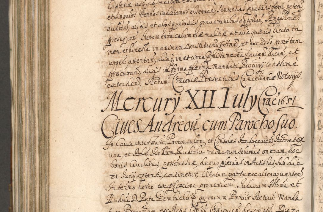 Zdjęcie nr 1336 dla obiektu archiwalnego: Acta actorum, decretorum, sententiarum, erectionum, confirmationum, institutionum, resignationum, constitutionum, provisionum, quietationum, submissionum, protestationum, substitutionum R. D. Petri Gembicki, episcopi Cracoviensis, ducis Severiae in a. D. 1650 et 1651 acticatorum. Volumen V
