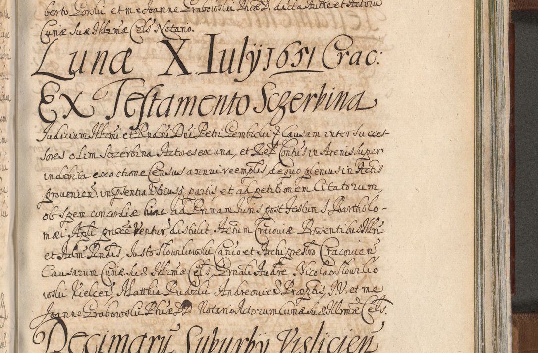Zdjęcie nr 1331 dla obiektu archiwalnego: Acta actorum, decretorum, sententiarum, erectionum, confirmationum, institutionum, resignationum, constitutionum, provisionum, quietationum, submissionum, protestationum, substitutionum R. D. Petri Gembicki, episcopi Cracoviensis, ducis Severiae in a. D. 1650 et 1651 acticatorum. Volumen V