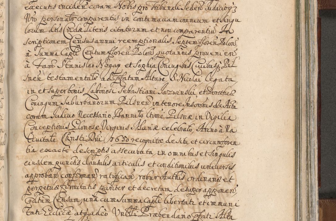 Zdjęcie nr 1321 dla obiektu archiwalnego: Acta actorum, decretorum, sententiarum, erectionum, confirmationum, institutionum, resignationum, constitutionum, provisionum, quietationum, submissionum, protestationum, substitutionum R. D. Petri Gembicki, episcopi Cracoviensis, ducis Severiae in a. D. 1650 et 1651 acticatorum. Volumen V