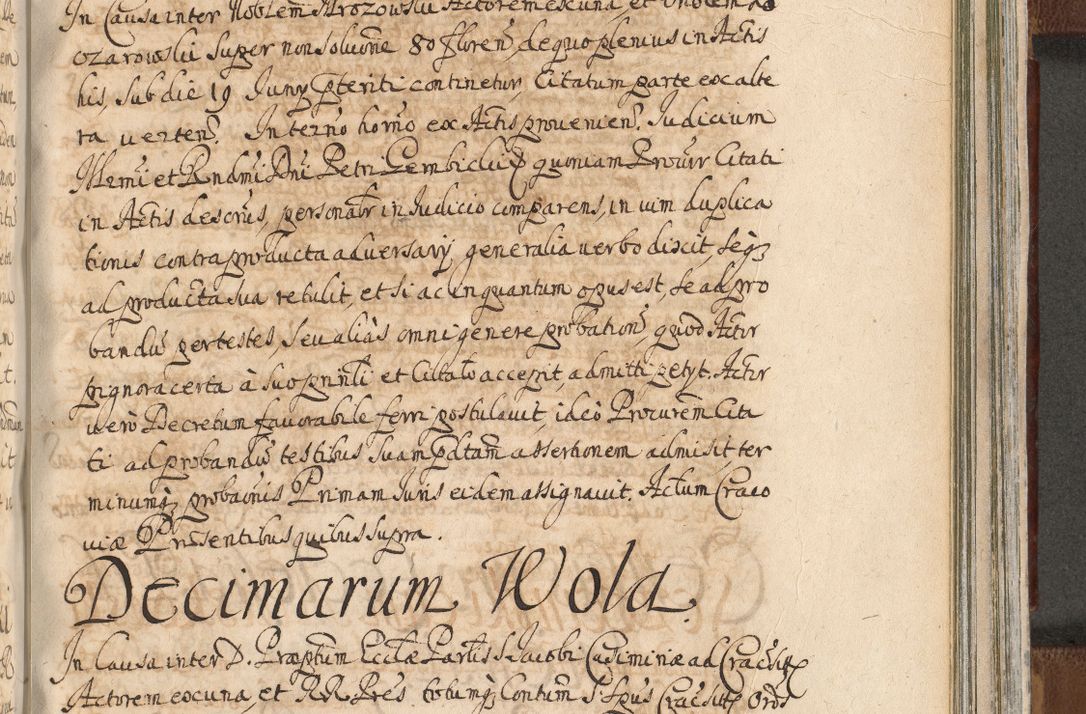 Zdjęcie nr 1319 dla obiektu archiwalnego: Acta actorum, decretorum, sententiarum, erectionum, confirmationum, institutionum, resignationum, constitutionum, provisionum, quietationum, submissionum, protestationum, substitutionum R. D. Petri Gembicki, episcopi Cracoviensis, ducis Severiae in a. D. 1650 et 1651 acticatorum. Volumen V
