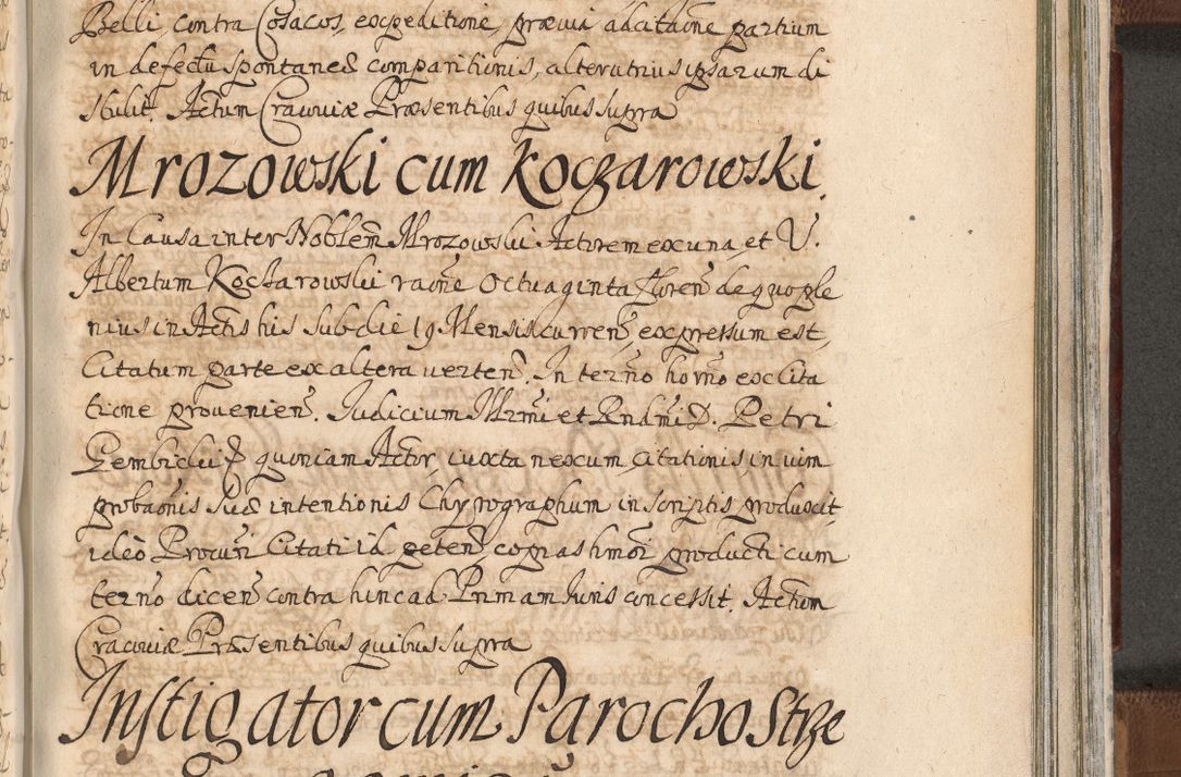 Zdjęcie nr 1303 dla obiektu archiwalnego: Acta actorum, decretorum, sententiarum, erectionum, confirmationum, institutionum, resignationum, constitutionum, provisionum, quietationum, submissionum, protestationum, substitutionum R. D. Petri Gembicki, episcopi Cracoviensis, ducis Severiae in a. D. 1650 et 1651 acticatorum. Volumen V