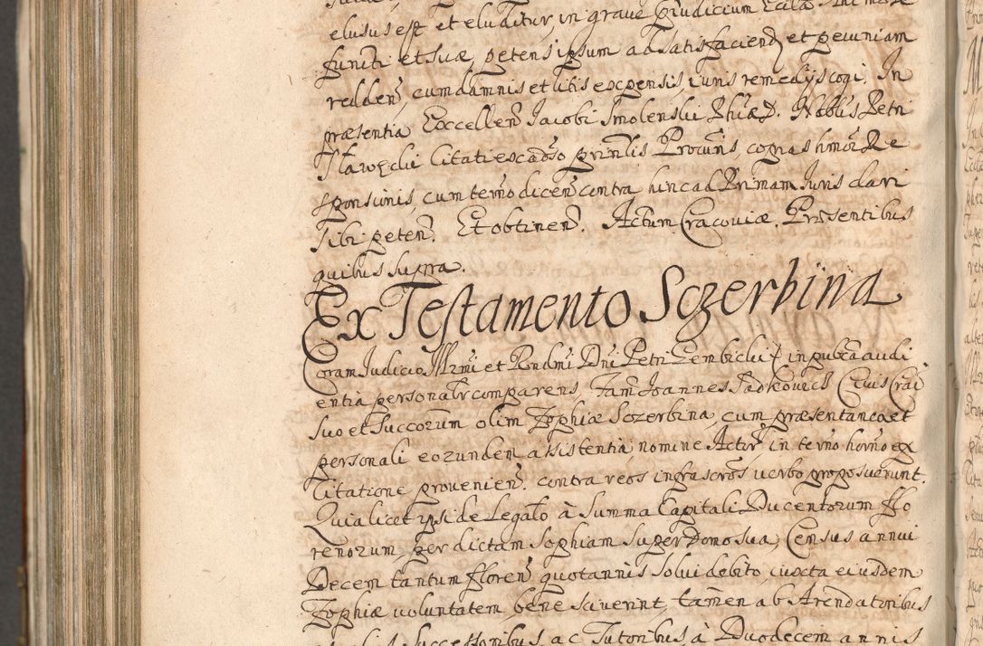 Zdjęcie nr 1302 dla obiektu archiwalnego: Acta actorum, decretorum, sententiarum, erectionum, confirmationum, institutionum, resignationum, constitutionum, provisionum, quietationum, submissionum, protestationum, substitutionum R. D. Petri Gembicki, episcopi Cracoviensis, ducis Severiae in a. D. 1650 et 1651 acticatorum. Volumen V