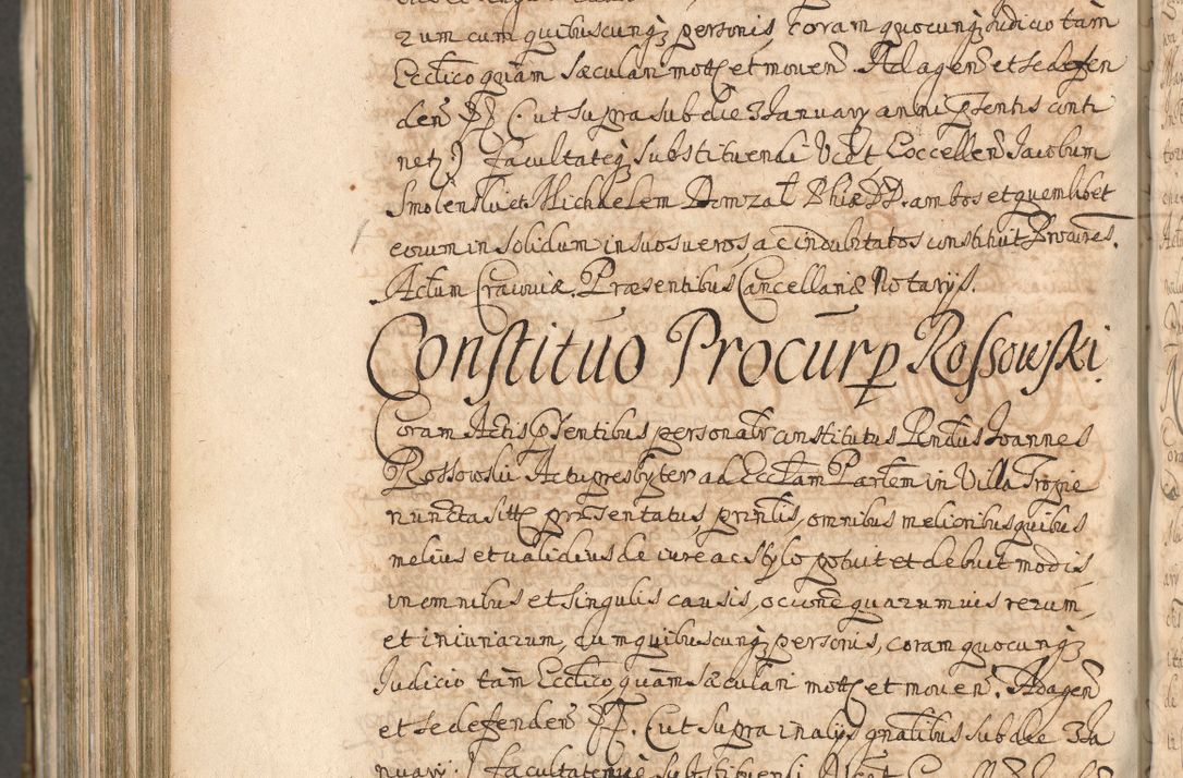 Zdjęcie nr 1300 dla obiektu archiwalnego: Acta actorum, decretorum, sententiarum, erectionum, confirmationum, institutionum, resignationum, constitutionum, provisionum, quietationum, submissionum, protestationum, substitutionum R. D. Petri Gembicki, episcopi Cracoviensis, ducis Severiae in a. D. 1650 et 1651 acticatorum. Volumen V