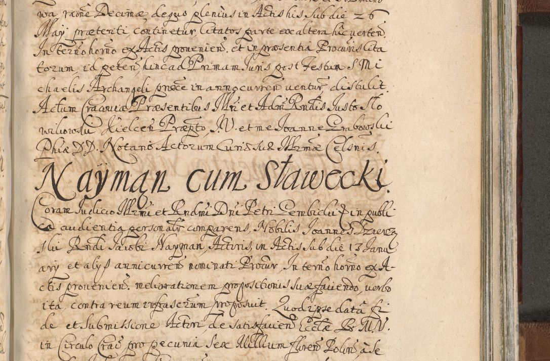 Zdjęcie nr 1299 dla obiektu archiwalnego: Acta actorum, decretorum, sententiarum, erectionum, confirmationum, institutionum, resignationum, constitutionum, provisionum, quietationum, submissionum, protestationum, substitutionum R. D. Petri Gembicki, episcopi Cracoviensis, ducis Severiae in a. D. 1650 et 1651 acticatorum. Volumen V