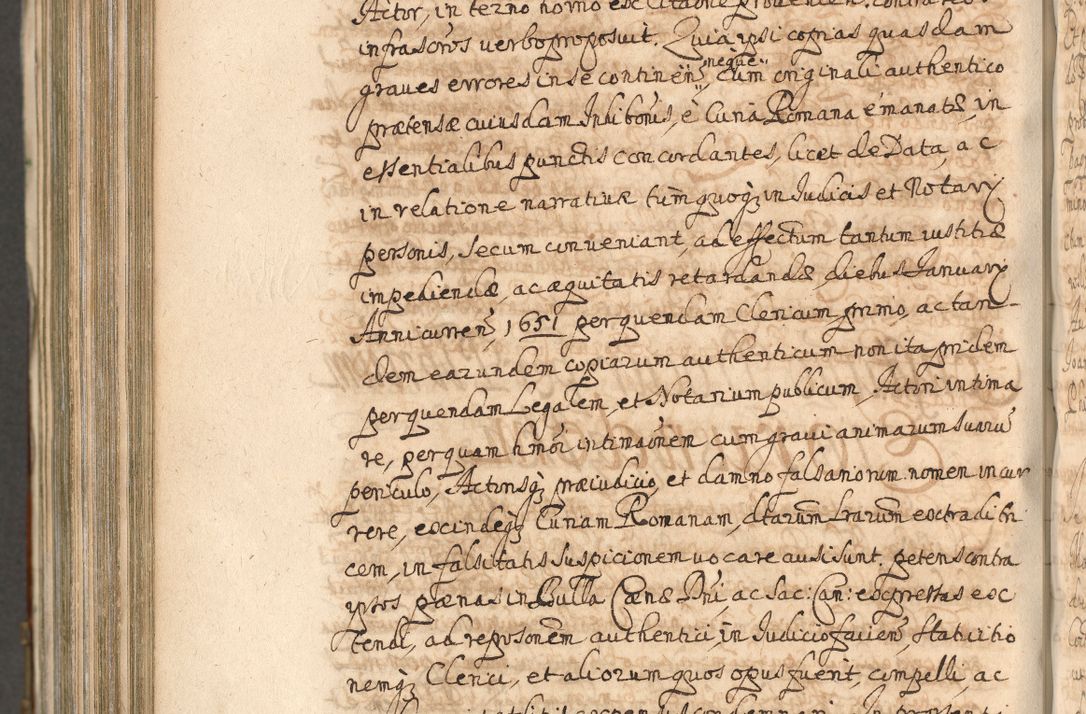 Zdjęcie nr 1286 dla obiektu archiwalnego: Acta actorum, decretorum, sententiarum, erectionum, confirmationum, institutionum, resignationum, constitutionum, provisionum, quietationum, submissionum, protestationum, substitutionum R. D. Petri Gembicki, episcopi Cracoviensis, ducis Severiae in a. D. 1650 et 1651 acticatorum. Volumen V