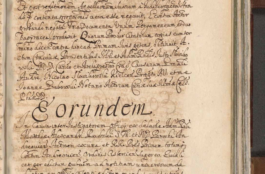Zdjęcie nr 1285 dla obiektu archiwalnego: Acta actorum, decretorum, sententiarum, erectionum, confirmationum, institutionum, resignationum, constitutionum, provisionum, quietationum, submissionum, protestationum, substitutionum R. D. Petri Gembicki, episcopi Cracoviensis, ducis Severiae in a. D. 1650 et 1651 acticatorum. Volumen V