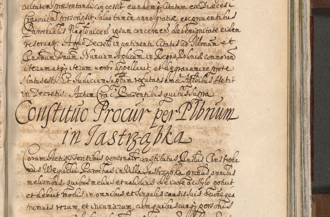 Zdjęcie nr 1283 dla obiektu archiwalnego: Acta actorum, decretorum, sententiarum, erectionum, confirmationum, institutionum, resignationum, constitutionum, provisionum, quietationum, submissionum, protestationum, substitutionum R. D. Petri Gembicki, episcopi Cracoviensis, ducis Severiae in a. D. 1650 et 1651 acticatorum. Volumen V