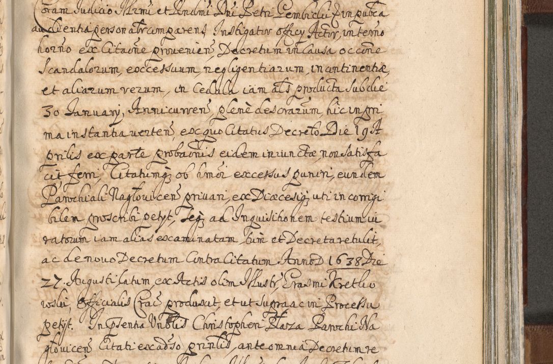 Zdjęcie nr 1281 dla obiektu archiwalnego: Acta actorum, decretorum, sententiarum, erectionum, confirmationum, institutionum, resignationum, constitutionum, provisionum, quietationum, submissionum, protestationum, substitutionum R. D. Petri Gembicki, episcopi Cracoviensis, ducis Severiae in a. D. 1650 et 1651 acticatorum. Volumen V