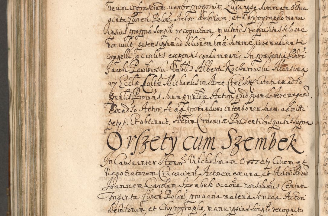 Zdjęcie nr 1278 dla obiektu archiwalnego: Acta actorum, decretorum, sententiarum, erectionum, confirmationum, institutionum, resignationum, constitutionum, provisionum, quietationum, submissionum, protestationum, substitutionum R. D. Petri Gembicki, episcopi Cracoviensis, ducis Severiae in a. D. 1650 et 1651 acticatorum. Volumen V
