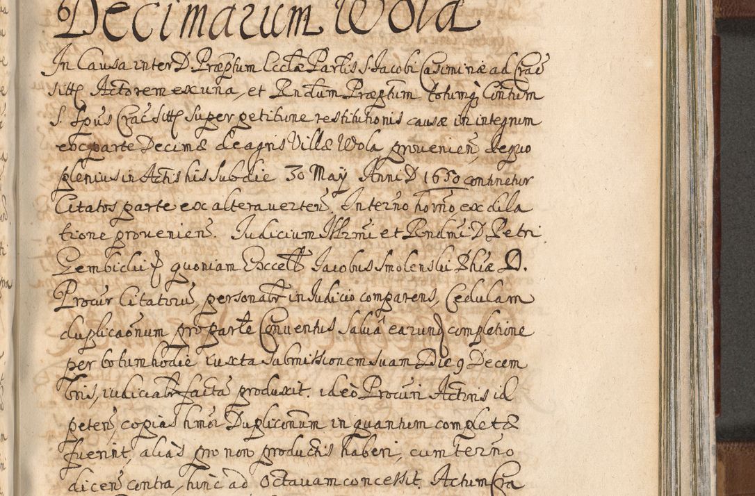Zdjęcie nr 1277 dla obiektu archiwalnego: Acta actorum, decretorum, sententiarum, erectionum, confirmationum, institutionum, resignationum, constitutionum, provisionum, quietationum, submissionum, protestationum, substitutionum R. D. Petri Gembicki, episcopi Cracoviensis, ducis Severiae in a. D. 1650 et 1651 acticatorum. Volumen V
