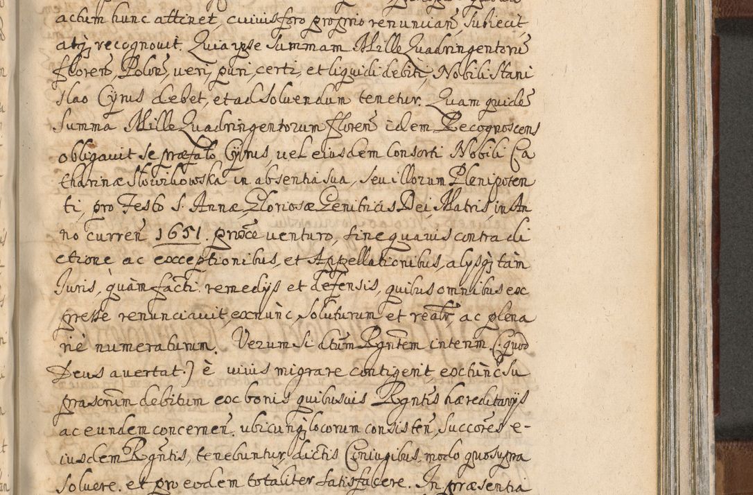 Zdjęcie nr 1273 dla obiektu archiwalnego: Acta actorum, decretorum, sententiarum, erectionum, confirmationum, institutionum, resignationum, constitutionum, provisionum, quietationum, submissionum, protestationum, substitutionum R. D. Petri Gembicki, episcopi Cracoviensis, ducis Severiae in a. D. 1650 et 1651 acticatorum. Volumen V