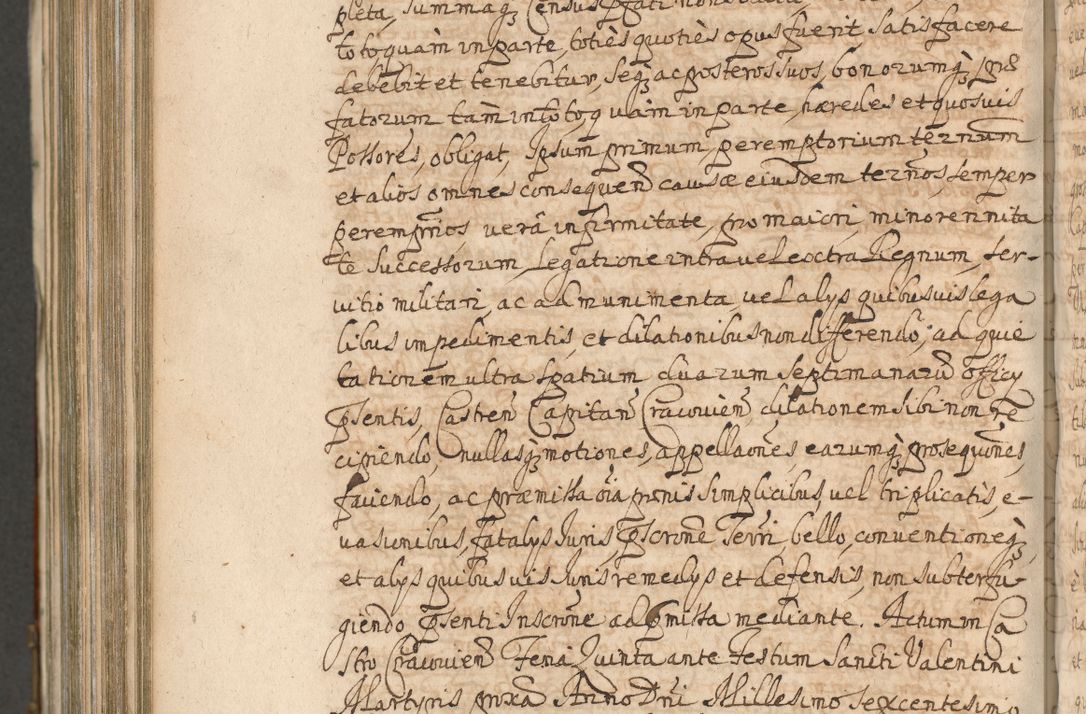 Zdjęcie nr 1264 dla obiektu archiwalnego: Acta actorum, decretorum, sententiarum, erectionum, confirmationum, institutionum, resignationum, constitutionum, provisionum, quietationum, submissionum, protestationum, substitutionum R. D. Petri Gembicki, episcopi Cracoviensis, ducis Severiae in a. D. 1650 et 1651 acticatorum. Volumen V
