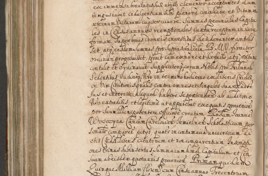 Zdjęcie nr 1252 dla obiektu archiwalnego: Acta actorum, decretorum, sententiarum, erectionum, confirmationum, institutionum, resignationum, constitutionum, provisionum, quietationum, submissionum, protestationum, substitutionum R. D. Petri Gembicki, episcopi Cracoviensis, ducis Severiae in a. D. 1650 et 1651 acticatorum. Volumen V