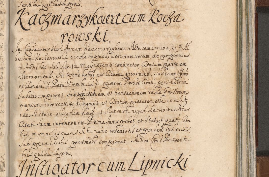 Zdjęcie nr 1246 dla obiektu archiwalnego: Acta actorum, decretorum, sententiarum, erectionum, confirmationum, institutionum, resignationum, constitutionum, provisionum, quietationum, submissionum, protestationum, substitutionum R. D. Petri Gembicki, episcopi Cracoviensis, ducis Severiae in a. D. 1650 et 1651 acticatorum. Volumen V