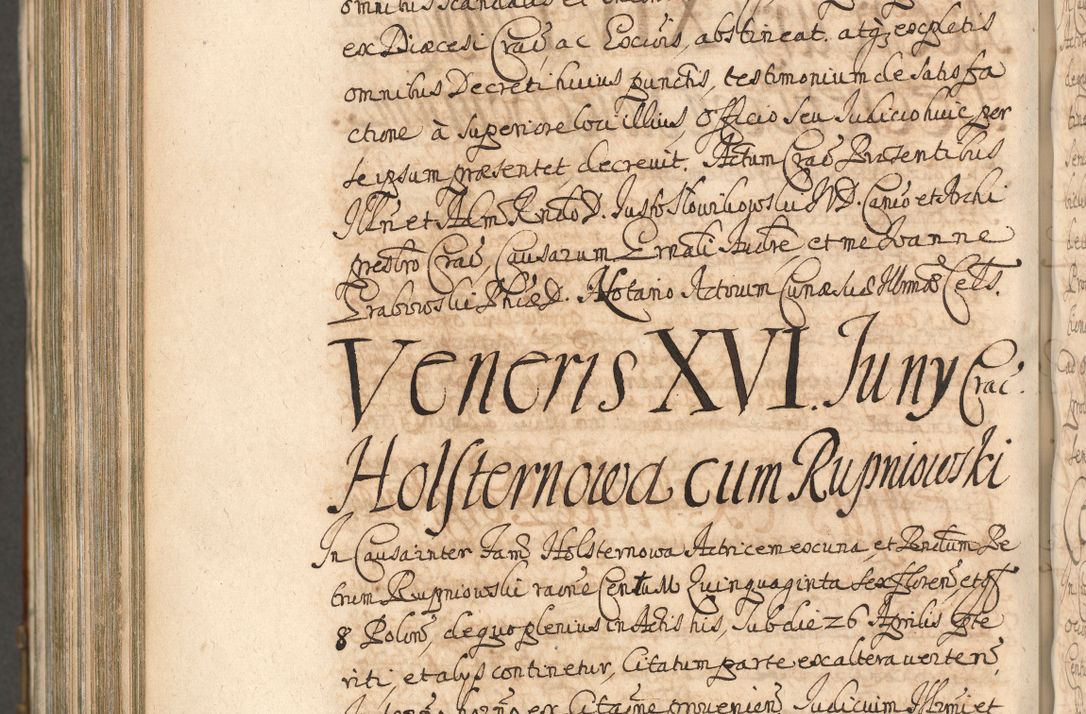 Zdjęcie nr 1241 dla obiektu archiwalnego: Acta actorum, decretorum, sententiarum, erectionum, confirmationum, institutionum, resignationum, constitutionum, provisionum, quietationum, submissionum, protestationum, substitutionum R. D. Petri Gembicki, episcopi Cracoviensis, ducis Severiae in a. D. 1650 et 1651 acticatorum. Volumen V
