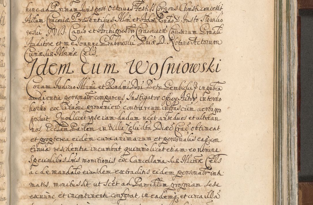 Zdjęcie nr 1236 dla obiektu archiwalnego: Acta actorum, decretorum, sententiarum, erectionum, confirmationum, institutionum, resignationum, constitutionum, provisionum, quietationum, submissionum, protestationum, substitutionum R. D. Petri Gembicki, episcopi Cracoviensis, ducis Severiae in a. D. 1650 et 1651 acticatorum. Volumen V