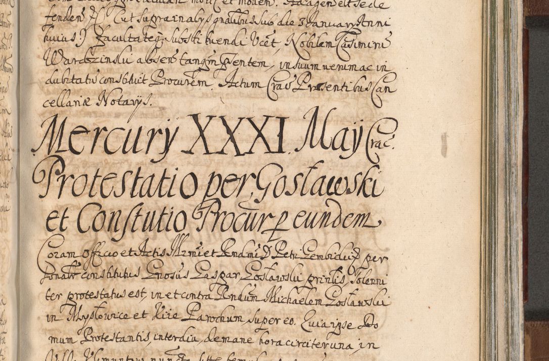Zdjęcie nr 1232 dla obiektu archiwalnego: Acta actorum, decretorum, sententiarum, erectionum, confirmationum, institutionum, resignationum, constitutionum, provisionum, quietationum, submissionum, protestationum, substitutionum R. D. Petri Gembicki, episcopi Cracoviensis, ducis Severiae in a. D. 1650 et 1651 acticatorum. Volumen V