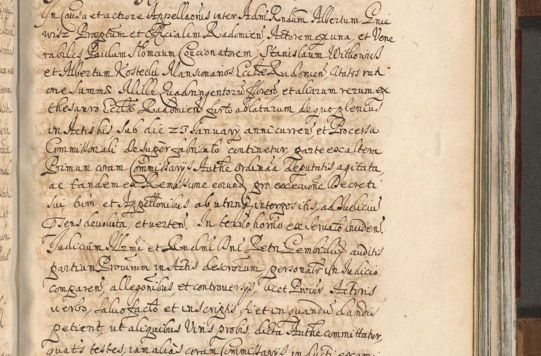 Zdjęcie nr 1230 dla obiektu archiwalnego: Acta actorum, decretorum, sententiarum, erectionum, confirmationum, institutionum, resignationum, constitutionum, provisionum, quietationum, submissionum, protestationum, substitutionum R. D. Petri Gembicki, episcopi Cracoviensis, ducis Severiae in a. D. 1650 et 1651 acticatorum. Volumen V