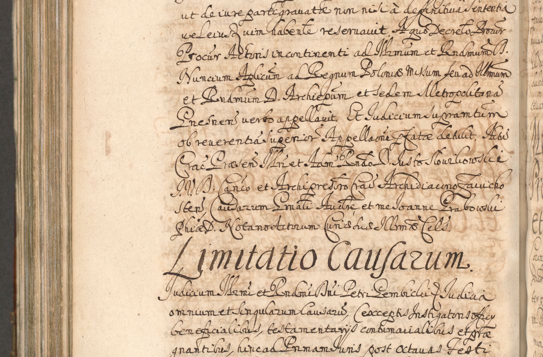 Zdjęcie nr 1229 dla obiektu archiwalnego: Acta actorum, decretorum, sententiarum, erectionum, confirmationum, institutionum, resignationum, constitutionum, provisionum, quietationum, submissionum, protestationum, substitutionum R. D. Petri Gembicki, episcopi Cracoviensis, ducis Severiae in a. D. 1650 et 1651 acticatorum. Volumen V