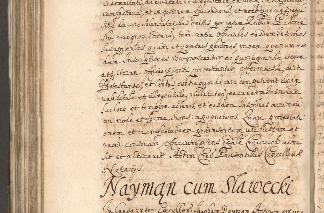 Zdjęcie nr 1227 dla obiektu archiwalnego: Acta actorum, decretorum, sententiarum, erectionum, confirmationum, institutionum, resignationum, constitutionum, provisionum, quietationum, submissionum, protestationum, substitutionum R. D. Petri Gembicki, episcopi Cracoviensis, ducis Severiae in a. D. 1650 et 1651 acticatorum. Volumen V