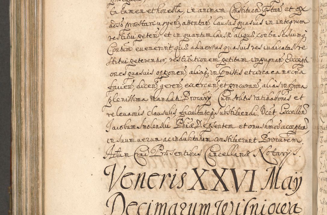 Zdjęcie nr 1223 dla obiektu archiwalnego: Acta actorum, decretorum, sententiarum, erectionum, confirmationum, institutionum, resignationum, constitutionum, provisionum, quietationum, submissionum, protestationum, substitutionum R. D. Petri Gembicki, episcopi Cracoviensis, ducis Severiae in a. D. 1650 et 1651 acticatorum. Volumen V