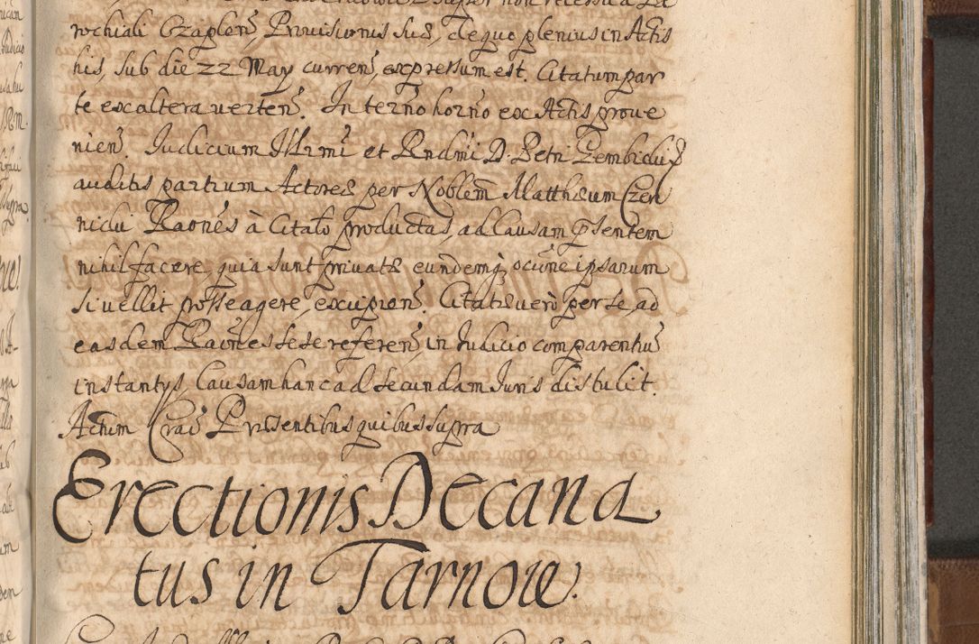 Zdjęcie nr 1220 dla obiektu archiwalnego: Acta actorum, decretorum, sententiarum, erectionum, confirmationum, institutionum, resignationum, constitutionum, provisionum, quietationum, submissionum, protestationum, substitutionum R. D. Petri Gembicki, episcopi Cracoviensis, ducis Severiae in a. D. 1650 et 1651 acticatorum. Volumen V