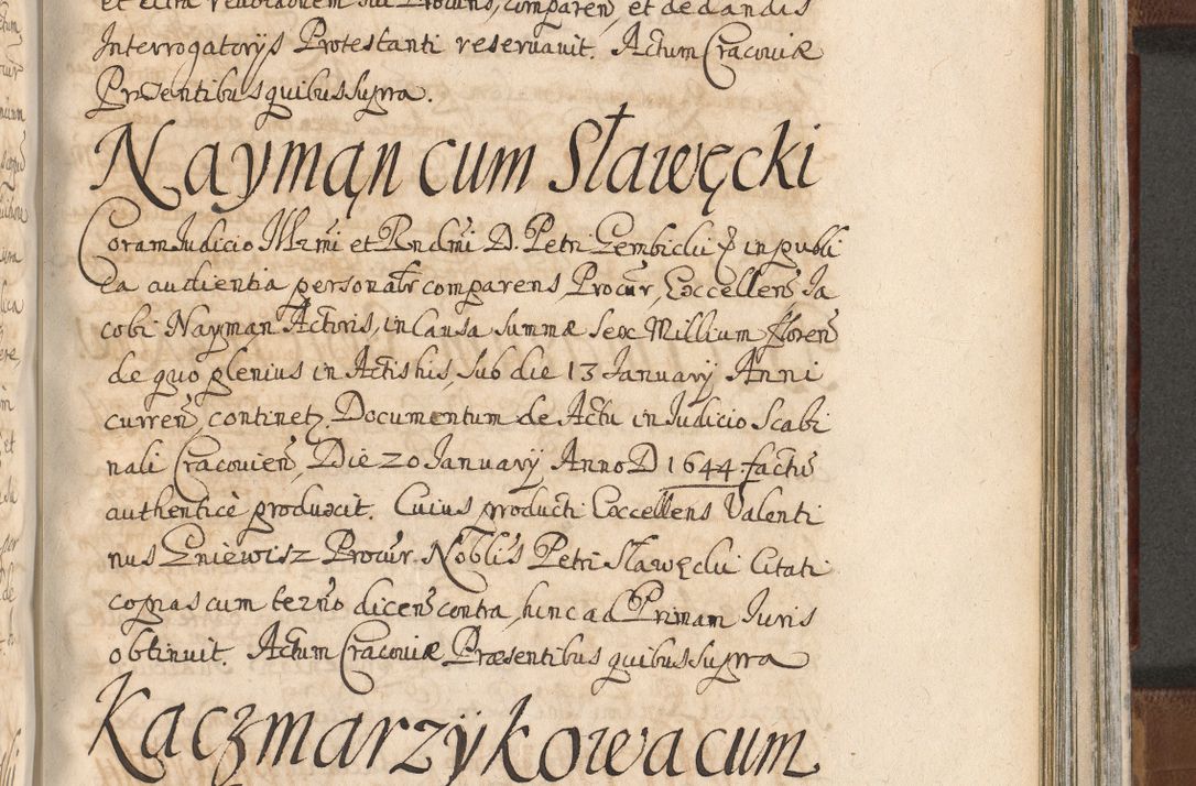 Zdjęcie nr 1218 dla obiektu archiwalnego: Acta actorum, decretorum, sententiarum, erectionum, confirmationum, institutionum, resignationum, constitutionum, provisionum, quietationum, submissionum, protestationum, substitutionum R. D. Petri Gembicki, episcopi Cracoviensis, ducis Severiae in a. D. 1650 et 1651 acticatorum. Volumen V