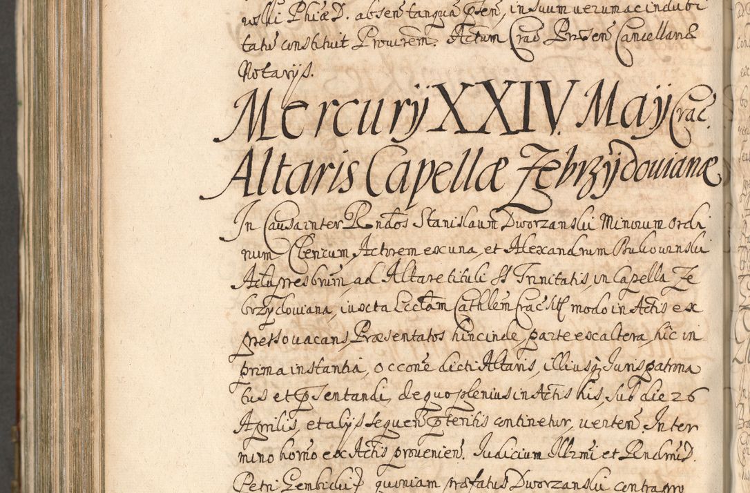 Zdjęcie nr 1213 dla obiektu archiwalnego: Acta actorum, decretorum, sententiarum, erectionum, confirmationum, institutionum, resignationum, constitutionum, provisionum, quietationum, submissionum, protestationum, substitutionum R. D. Petri Gembicki, episcopi Cracoviensis, ducis Severiae in a. D. 1650 et 1651 acticatorum. Volumen V