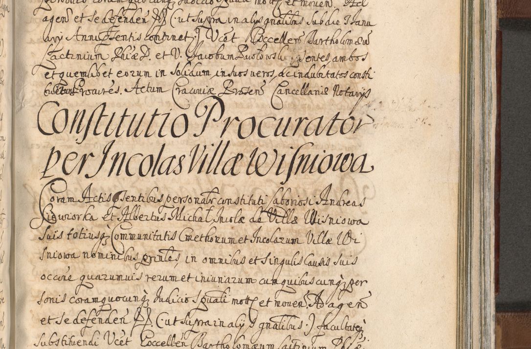 Zdjęcie nr 1212 dla obiektu archiwalnego: Acta actorum, decretorum, sententiarum, erectionum, confirmationum, institutionum, resignationum, constitutionum, provisionum, quietationum, submissionum, protestationum, substitutionum R. D. Petri Gembicki, episcopi Cracoviensis, ducis Severiae in a. D. 1650 et 1651 acticatorum. Volumen V