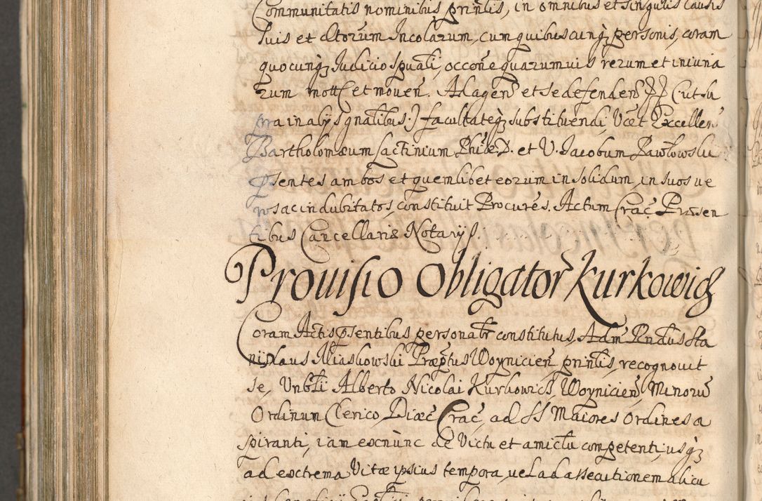 Zdjęcie nr 1211 dla obiektu archiwalnego: Acta actorum, decretorum, sententiarum, erectionum, confirmationum, institutionum, resignationum, constitutionum, provisionum, quietationum, submissionum, protestationum, substitutionum R. D. Petri Gembicki, episcopi Cracoviensis, ducis Severiae in a. D. 1650 et 1651 acticatorum. Volumen V