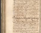 Zdjęcie nr 1211 dla obiektu archiwalnego: Acta actorum, decretorum, sententiarum, erectionum, confirmationum, institutionum, resignationum, constitutionum, provisionum, quietationum, submissionum, protestationum, substitutionum R. D. Petri Gembicki, episcopi Cracoviensis, ducis Severiae in a. D. 1650 et 1651 acticatorum. Volumen V