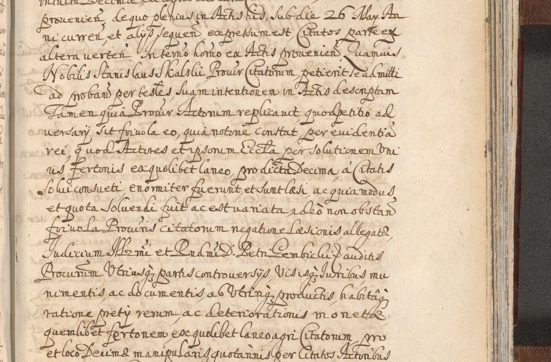 Zdjęcie nr 1599 dla obiektu archiwalnego: Acta actorum, decretorum, sententiarum, erectionum, confirmationum, institutionum, resignationum, constitutionum, provisionum, quietationum, submissionum, protestationum, substitutionum R. D. Petri Gembicki, episcopi Cracoviensis, ducis Severiae in a. D. 1650 et 1651 acticatorum. Volumen V