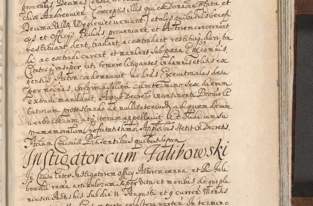 Zdjęcie nr 1601 dla obiektu archiwalnego: Acta actorum, decretorum, sententiarum, erectionum, confirmationum, institutionum, resignationum, constitutionum, provisionum, quietationum, submissionum, protestationum, substitutionum R. D. Petri Gembicki, episcopi Cracoviensis, ducis Severiae in a. D. 1650 et 1651 acticatorum. Volumen V