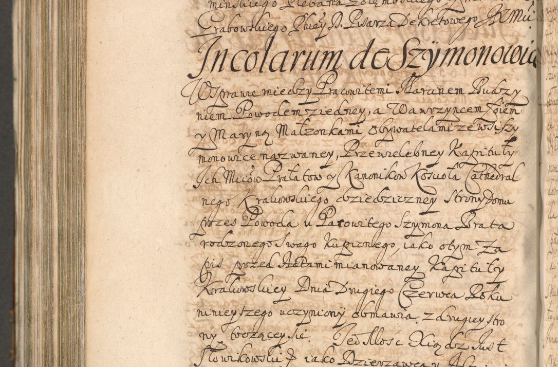 Zdjęcie nr 1406 dla obiektu archiwalnego: Acta actorum, decretorum, sententiarum, erectionum, confirmationum, institutionum, resignationum, constitutionum, provisionum, quietationum, submissionum, protestationum, substitutionum R. D. Petri Gembicki, episcopi Cracoviensis, ducis Severiae in a. D. 1650 et 1651 acticatorum. Volumen V