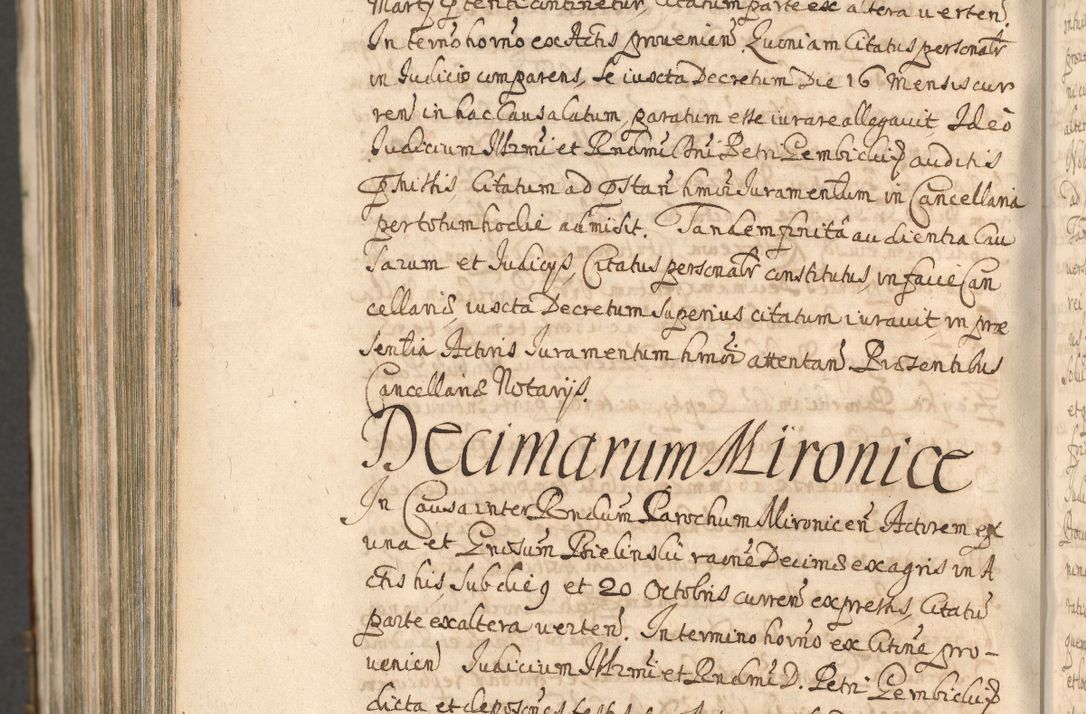 Zdjęcie nr 1598 dla obiektu archiwalnego: Acta actorum, decretorum, sententiarum, erectionum, confirmationum, institutionum, resignationum, constitutionum, provisionum, quietationum, submissionum, protestationum, substitutionum R. D. Petri Gembicki, episcopi Cracoviensis, ducis Severiae in a. D. 1650 et 1651 acticatorum. Volumen V