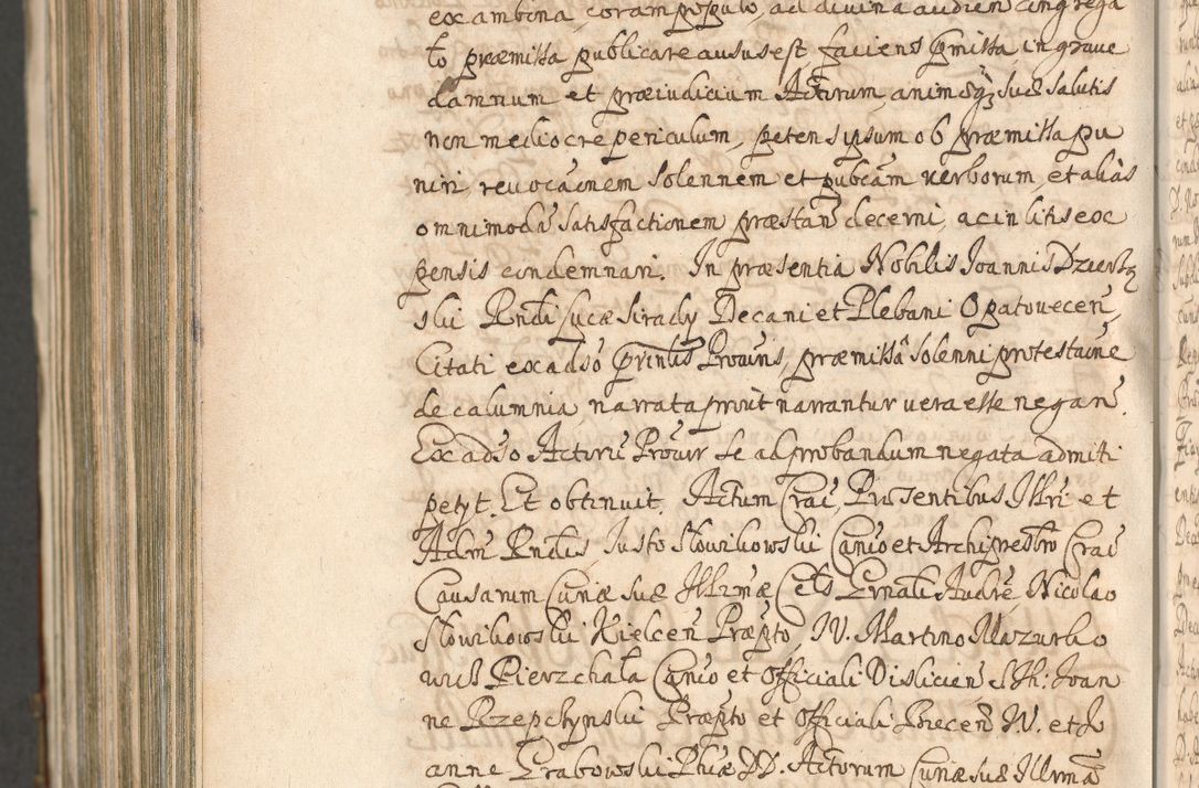 Zdjęcie nr 1596 dla obiektu archiwalnego: Acta actorum, decretorum, sententiarum, erectionum, confirmationum, institutionum, resignationum, constitutionum, provisionum, quietationum, submissionum, protestationum, substitutionum R. D. Petri Gembicki, episcopi Cracoviensis, ducis Severiae in a. D. 1650 et 1651 acticatorum. Volumen V