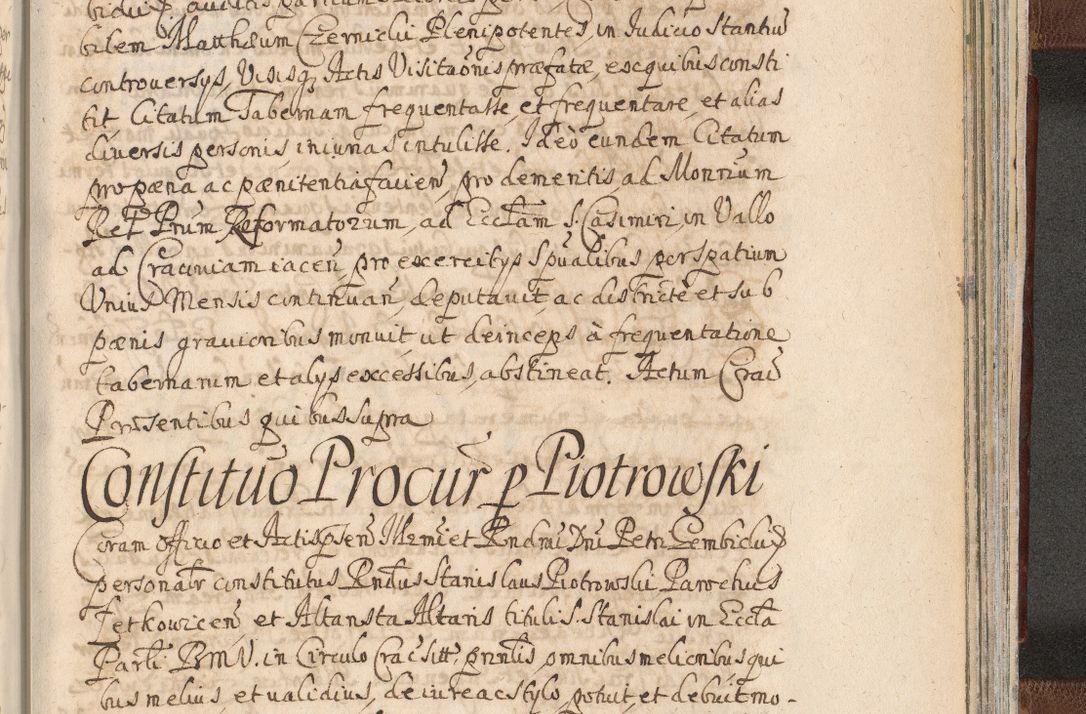 Zdjęcie nr 1591 dla obiektu archiwalnego: Acta actorum, decretorum, sententiarum, erectionum, confirmationum, institutionum, resignationum, constitutionum, provisionum, quietationum, submissionum, protestationum, substitutionum R. D. Petri Gembicki, episcopi Cracoviensis, ducis Severiae in a. D. 1650 et 1651 acticatorum. Volumen V