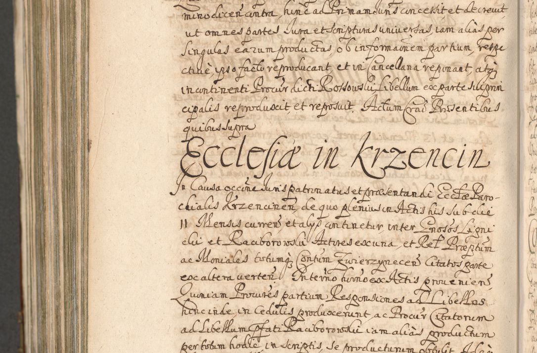 Zdjęcie nr 1590 dla obiektu archiwalnego: Acta actorum, decretorum, sententiarum, erectionum, confirmationum, institutionum, resignationum, constitutionum, provisionum, quietationum, submissionum, protestationum, substitutionum R. D. Petri Gembicki, episcopi Cracoviensis, ducis Severiae in a. D. 1650 et 1651 acticatorum. Volumen V