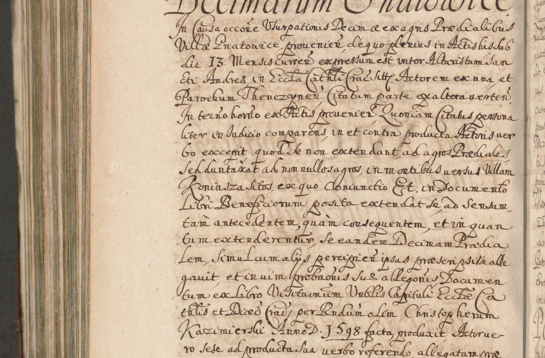 Zdjęcie nr 1580 dla obiektu archiwalnego: Acta actorum, decretorum, sententiarum, erectionum, confirmationum, institutionum, resignationum, constitutionum, provisionum, quietationum, submissionum, protestationum, substitutionum R. D. Petri Gembicki, episcopi Cracoviensis, ducis Severiae in a. D. 1650 et 1651 acticatorum. Volumen V