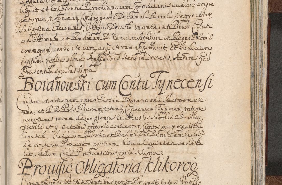 Zdjęcie nr 1577 dla obiektu archiwalnego: Acta actorum, decretorum, sententiarum, erectionum, confirmationum, institutionum, resignationum, constitutionum, provisionum, quietationum, submissionum, protestationum, substitutionum R. D. Petri Gembicki, episcopi Cracoviensis, ducis Severiae in a. D. 1650 et 1651 acticatorum. Volumen V