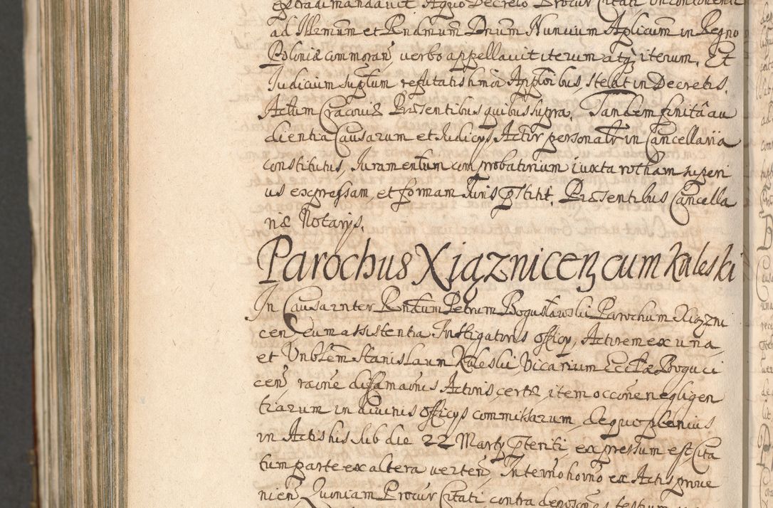 Zdjęcie nr 1576 dla obiektu archiwalnego: Acta actorum, decretorum, sententiarum, erectionum, confirmationum, institutionum, resignationum, constitutionum, provisionum, quietationum, submissionum, protestationum, substitutionum R. D. Petri Gembicki, episcopi Cracoviensis, ducis Severiae in a. D. 1650 et 1651 acticatorum. Volumen V
