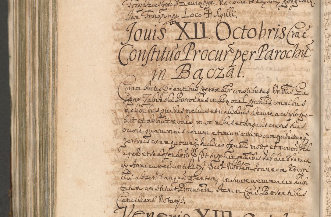 Zdjęcie nr 1570 dla obiektu archiwalnego: Acta actorum, decretorum, sententiarum, erectionum, confirmationum, institutionum, resignationum, constitutionum, provisionum, quietationum, submissionum, protestationum, substitutionum R. D. Petri Gembicki, episcopi Cracoviensis, ducis Severiae in a. D. 1650 et 1651 acticatorum. Volumen V