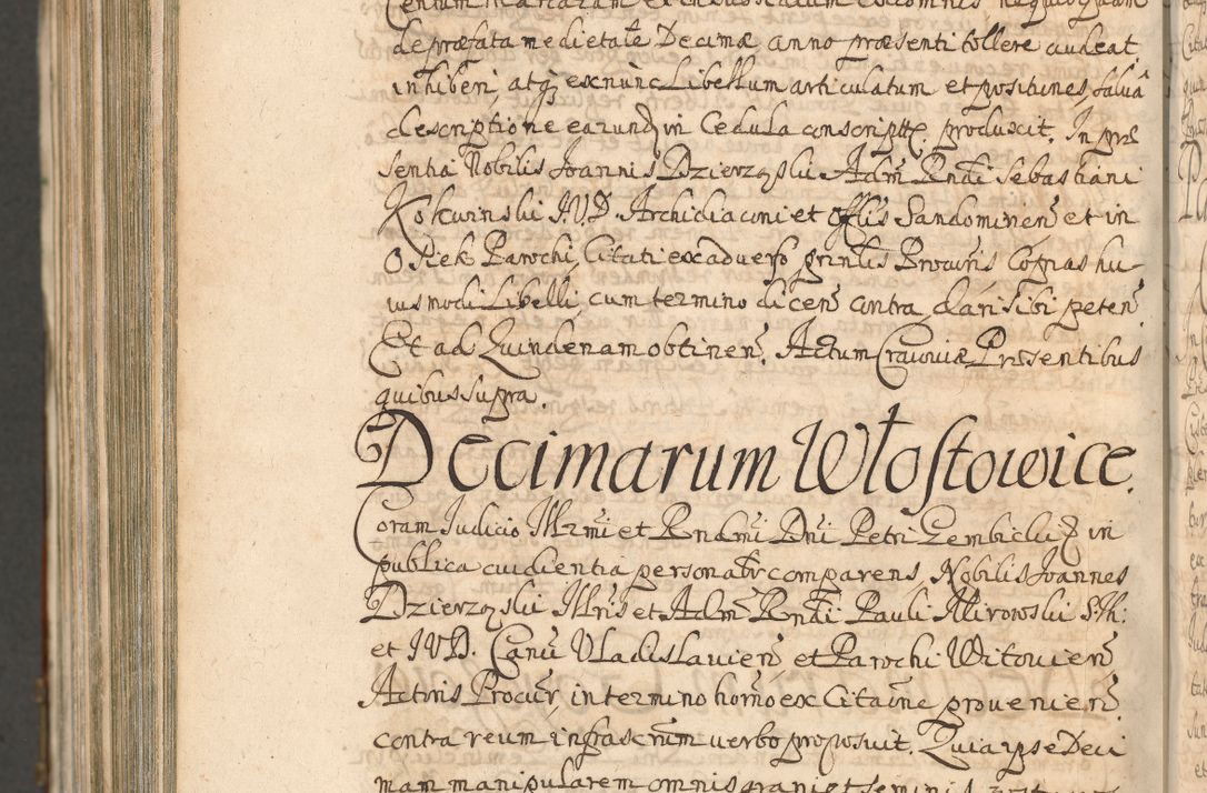 Zdjęcie nr 1548 dla obiektu archiwalnego: Acta actorum, decretorum, sententiarum, erectionum, confirmationum, institutionum, resignationum, constitutionum, provisionum, quietationum, submissionum, protestationum, substitutionum R. D. Petri Gembicki, episcopi Cracoviensis, ducis Severiae in a. D. 1650 et 1651 acticatorum. Volumen V