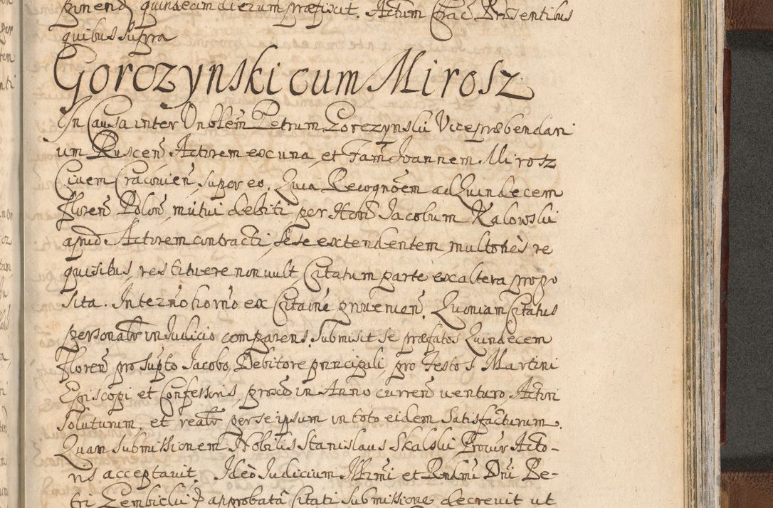 Zdjęcie nr 1545 dla obiektu archiwalnego: Acta actorum, decretorum, sententiarum, erectionum, confirmationum, institutionum, resignationum, constitutionum, provisionum, quietationum, submissionum, protestationum, substitutionum R. D. Petri Gembicki, episcopi Cracoviensis, ducis Severiae in a. D. 1650 et 1651 acticatorum. Volumen V