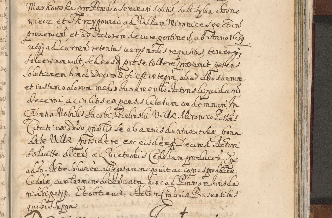 Zdjęcie nr 1543 dla obiektu archiwalnego: Acta actorum, decretorum, sententiarum, erectionum, confirmationum, institutionum, resignationum, constitutionum, provisionum, quietationum, submissionum, protestationum, substitutionum R. D. Petri Gembicki, episcopi Cracoviensis, ducis Severiae in a. D. 1650 et 1651 acticatorum. Volumen V