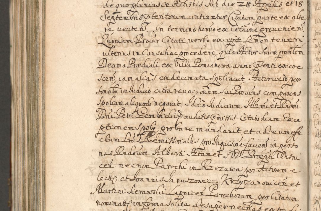 Zdjęcie nr 1542 dla obiektu archiwalnego: Acta actorum, decretorum, sententiarum, erectionum, confirmationum, institutionum, resignationum, constitutionum, provisionum, quietationum, submissionum, protestationum, substitutionum R. D. Petri Gembicki, episcopi Cracoviensis, ducis Severiae in a. D. 1650 et 1651 acticatorum. Volumen V